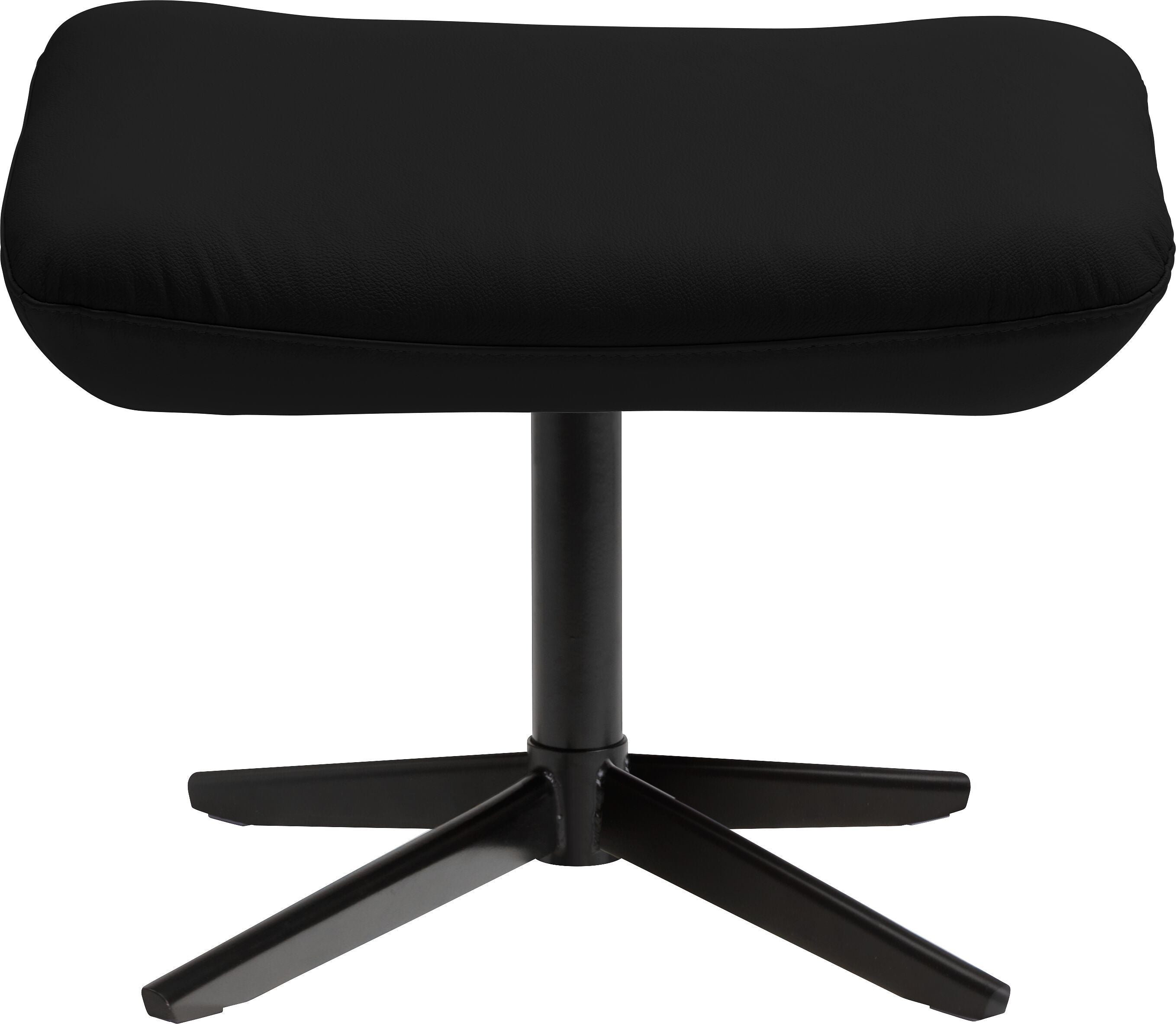 ARNOLD Hocker - Schwarz / B: 55.0 cm x T: 37.0 cm x H: 43.0 cm