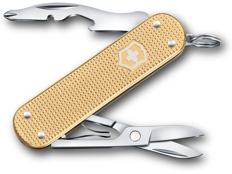 Victorinox Taschenmesser Companion S Alox LTD, 58 mm, Gold Schweizer Sackmesser