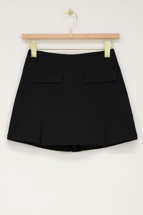 Zwarte skort met zakken