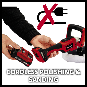 Einhell 18V polijst-/schuurmachine CE-CP 18/180 Li E (zonder accu)