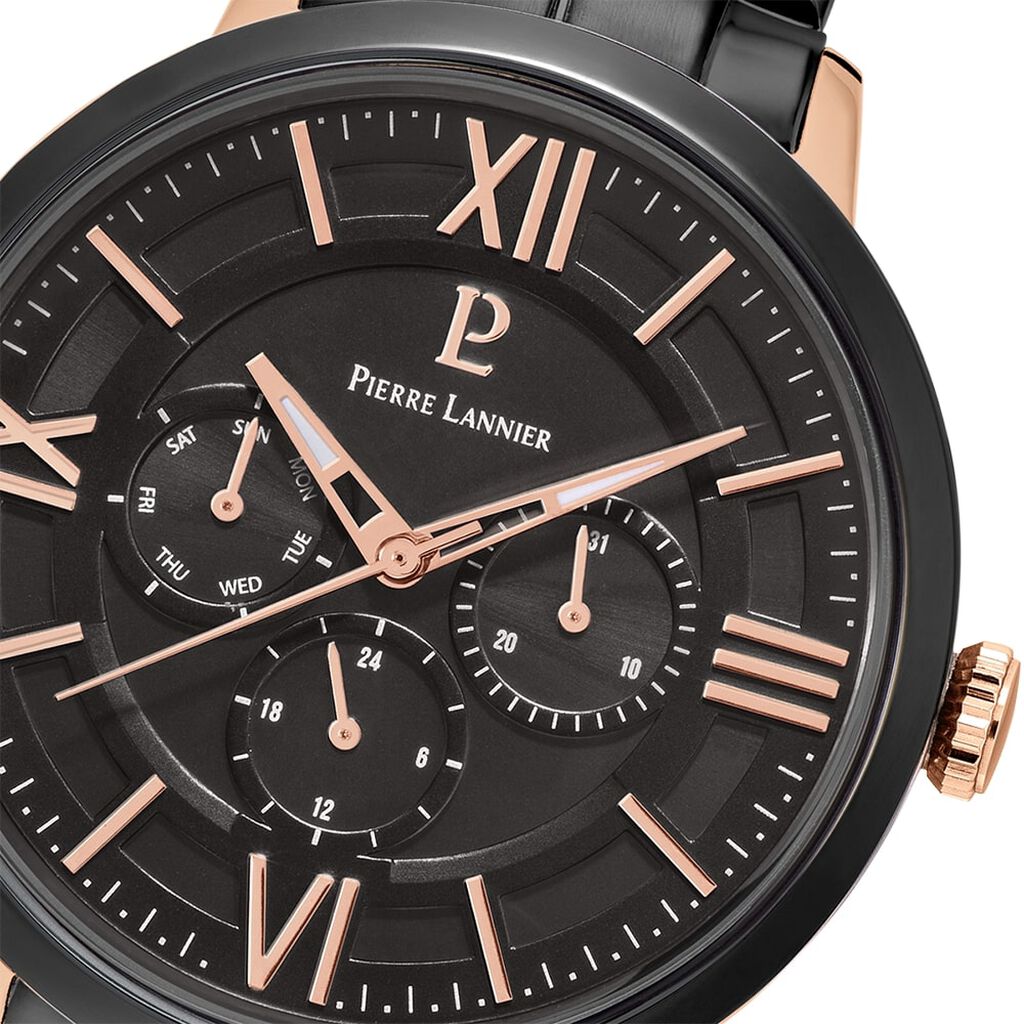 Montre Pierre Lannier Collection Beaucour Noir