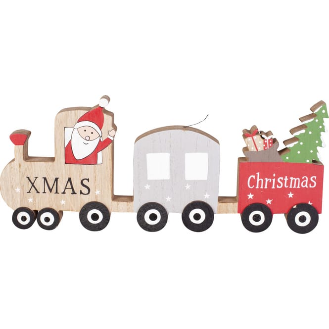Weihnachtszug - aus Holz - ca. 30 x 2 x 12,5 cm