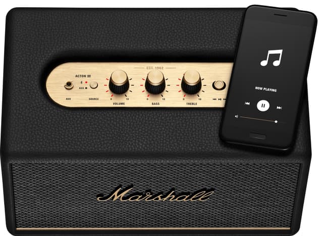 Marshall Acton III Bluetooth højttaler (sort)
