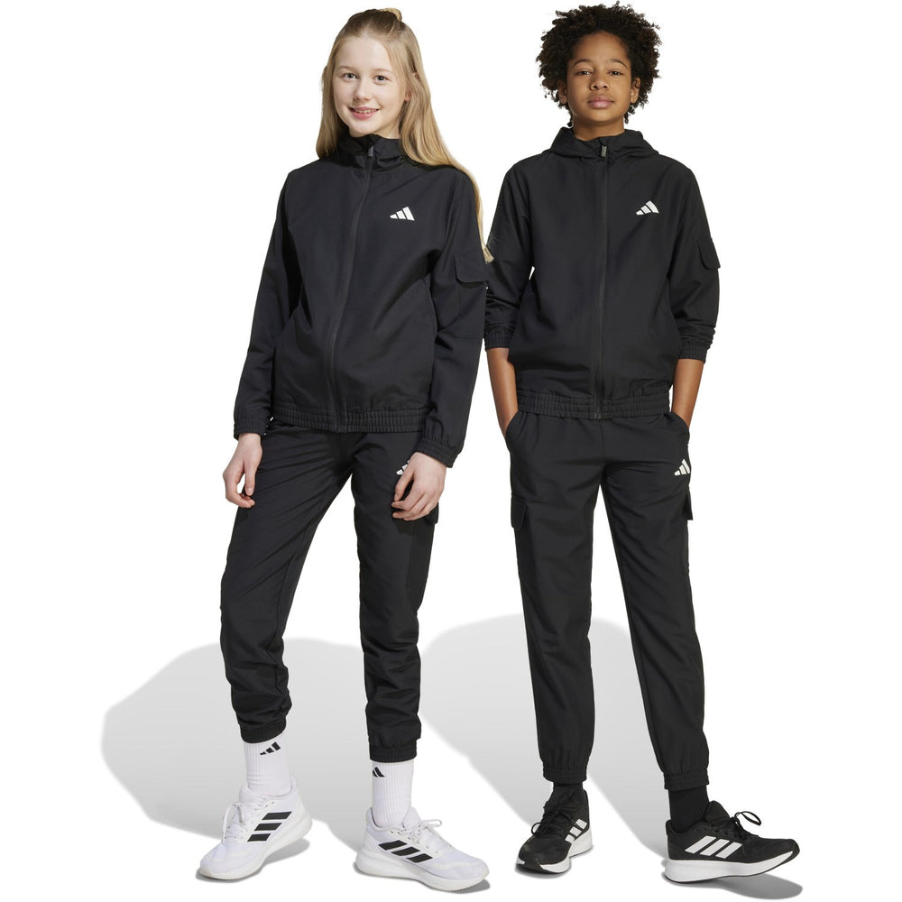 Køb adidas Originals Black/White J Wv Cargo Tracksuit