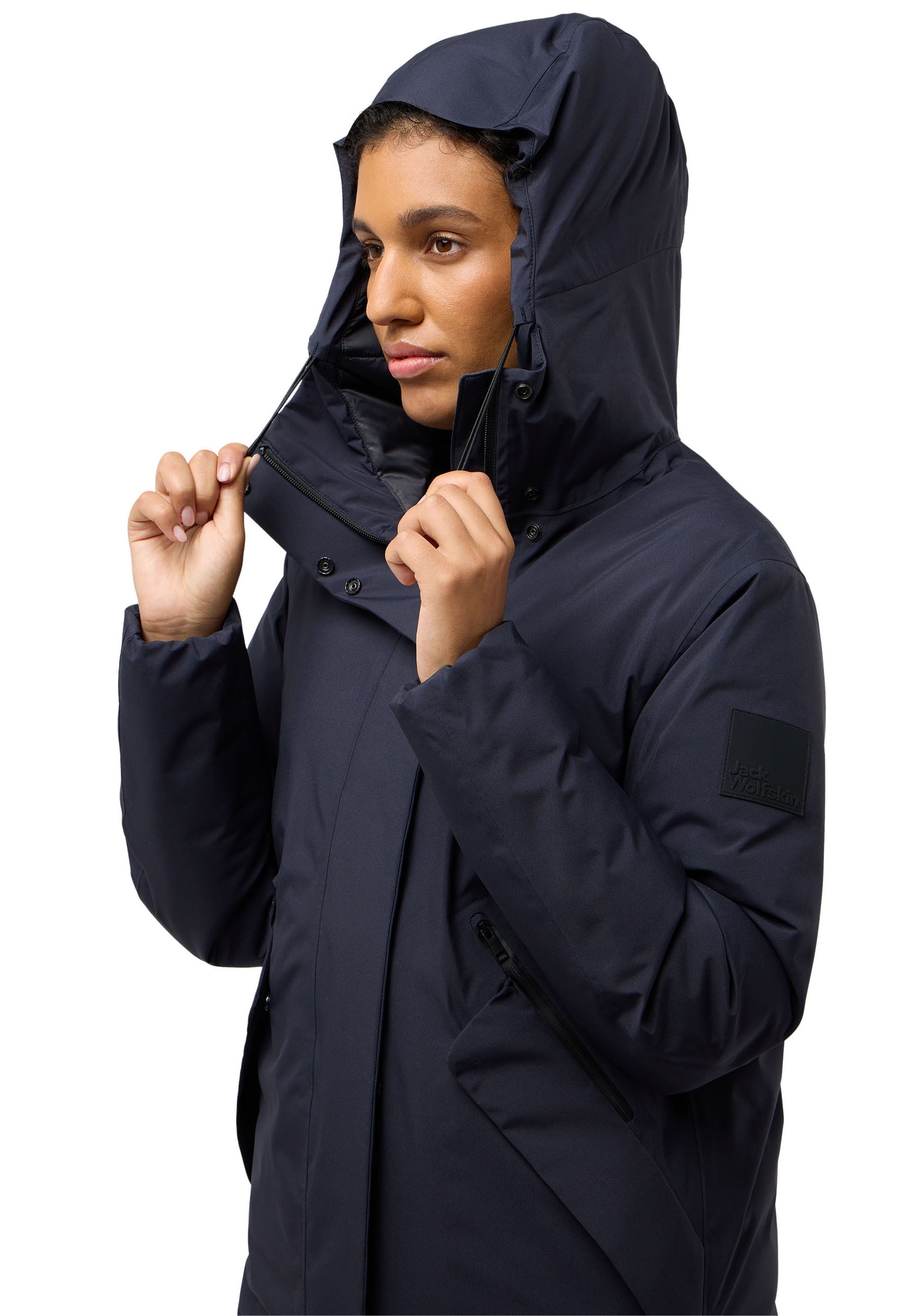 Jack Wolfskin Daunenmantel »BRANDENBURGER«, Wärmend, winddicht, Übergangsjacke