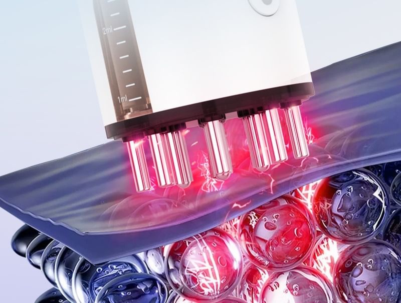 Thalia - USB oplaadbare lichttherapie hoofd- en hoofdhuidmassager