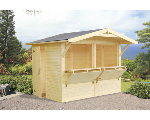 Marktkraam Palmako Stella, 5,0 m², 311 x 267 cm, naturel