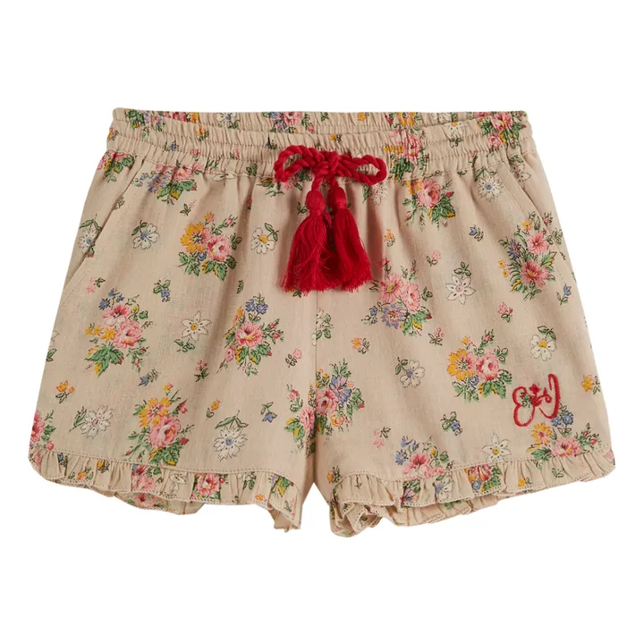 Emile et Ida Short Vintage Fleuri | Beige