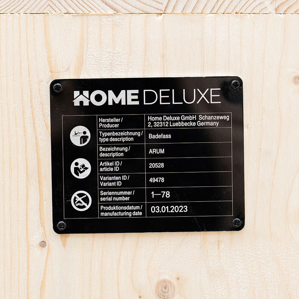 Home Deluxe Cold Tub / Badefass ARUM