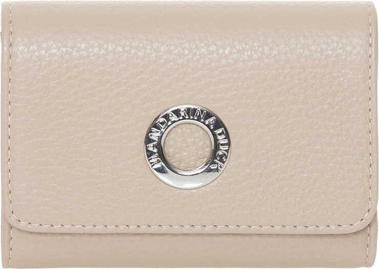 Mandarina Duck MELLOW LEATHER WALLET / WARM TAUPE Warm taupe