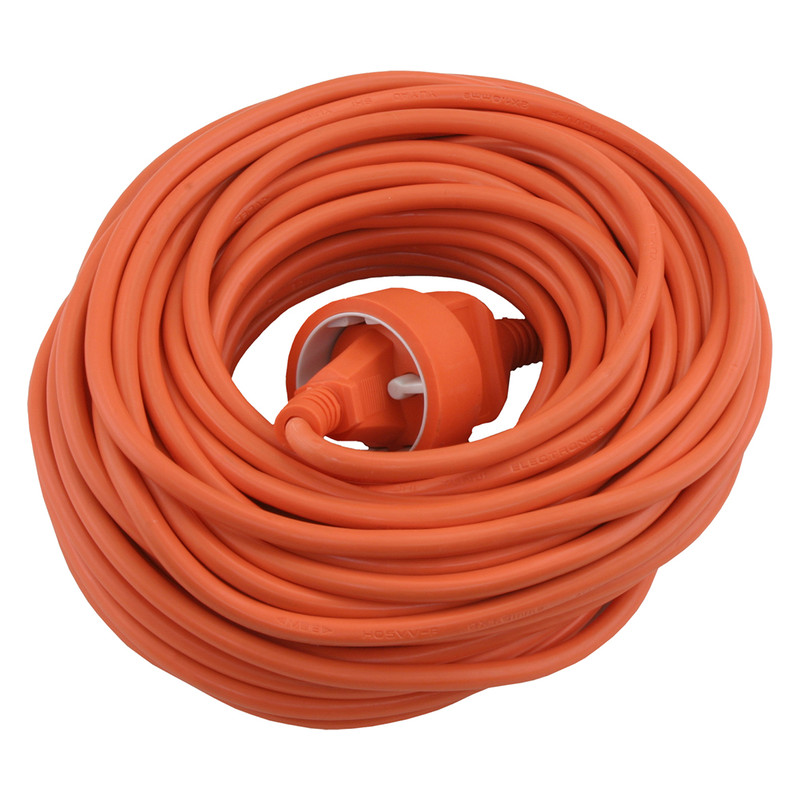 Verlengsnoer 20m H05VV-F2G1,0 Oranje