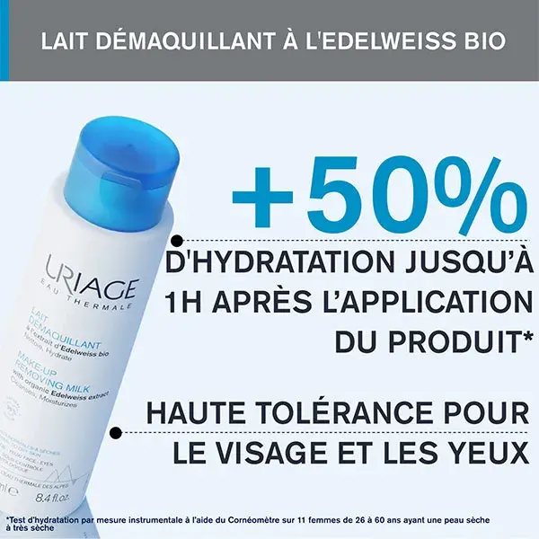 Leite de Limpeza Hidratante Uriage para Pele Normal a Seca 250ml