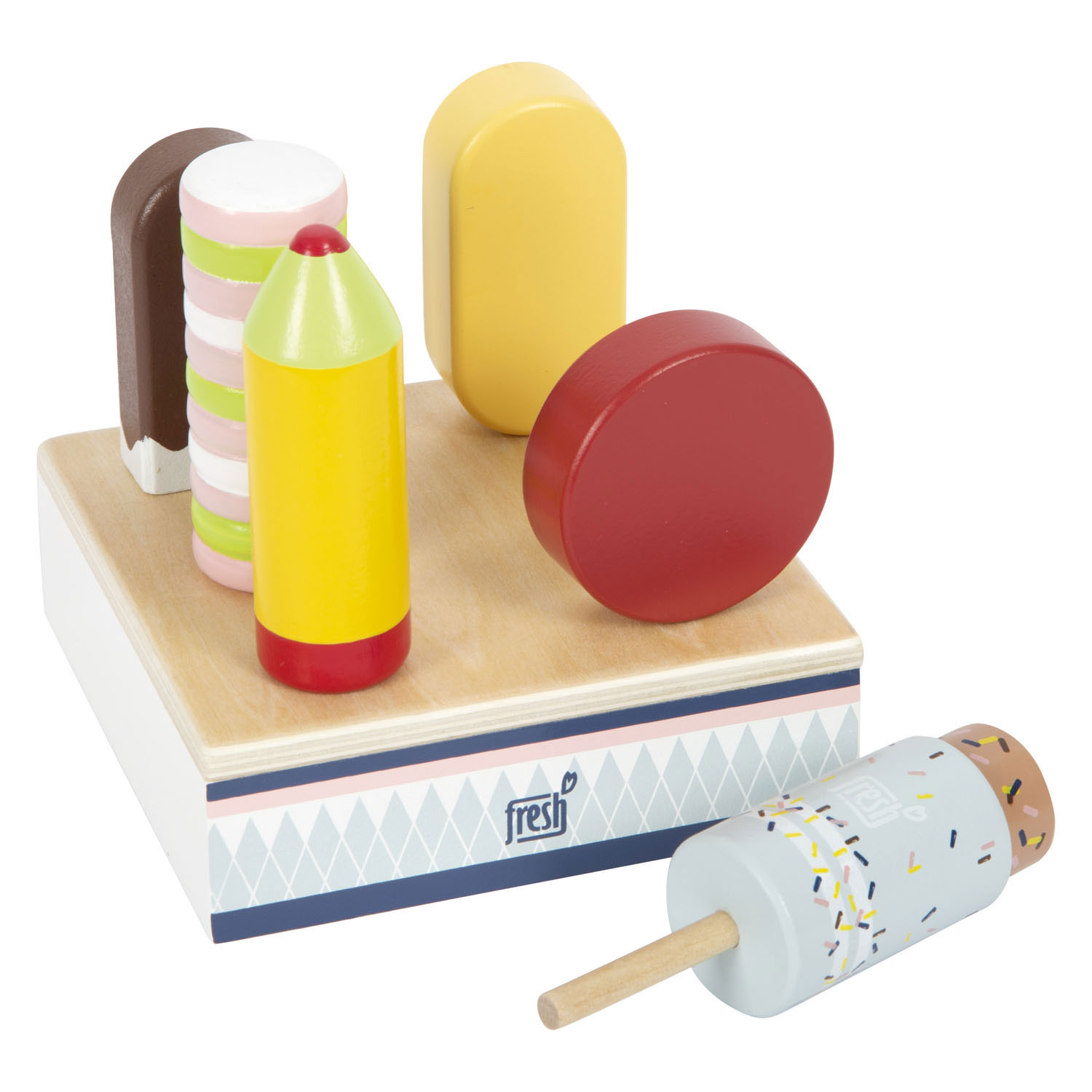 Small Foot - Houten Ijsjes Fresh met Standaard, 7dlg.