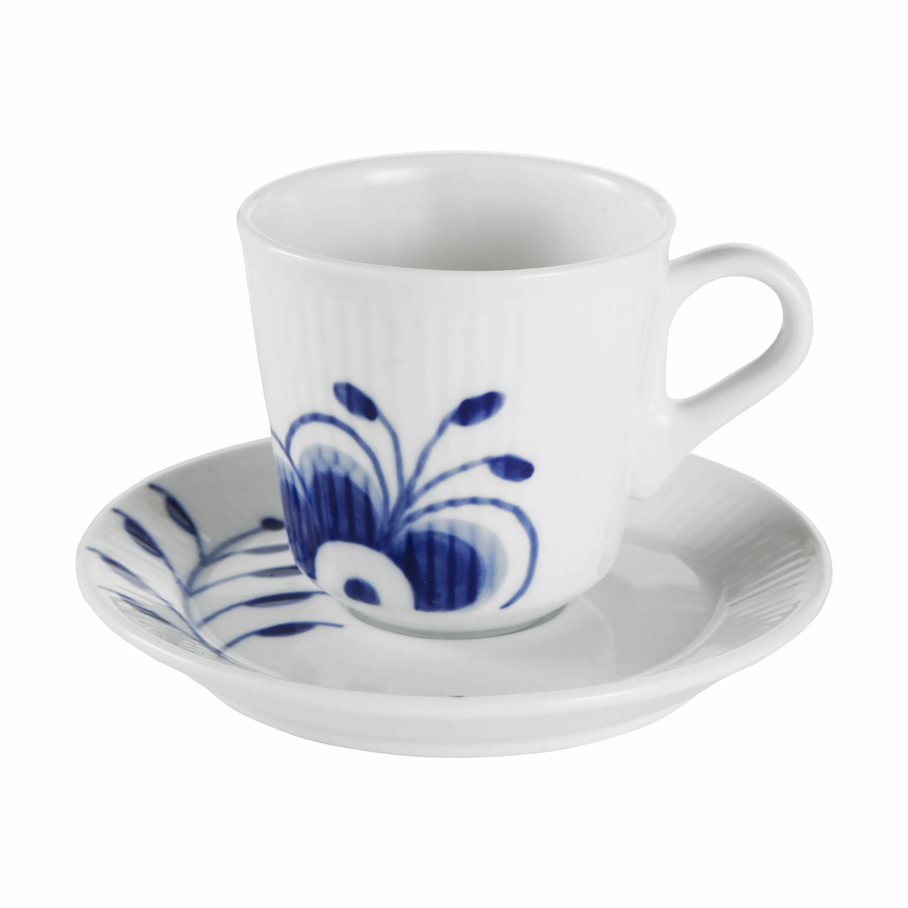 Royal Copenhagen Blå Mega Riflet Espressokop