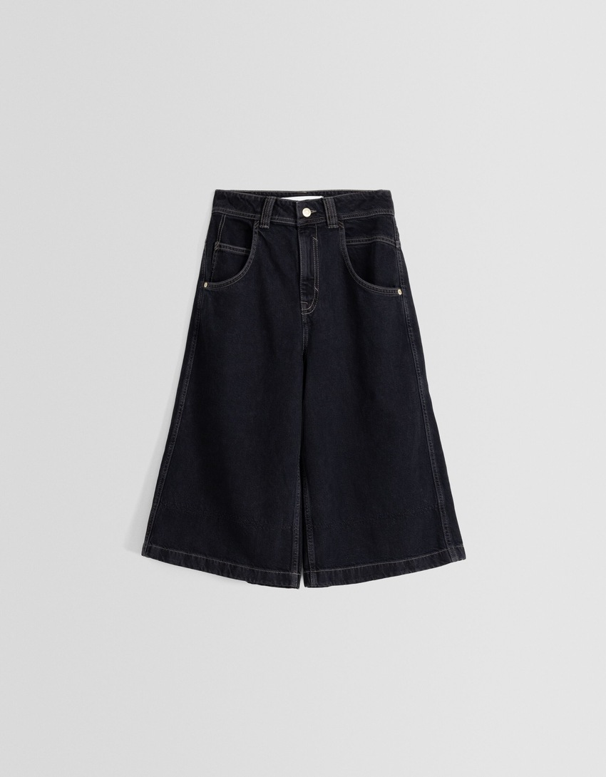 Bermudas largas de sarja