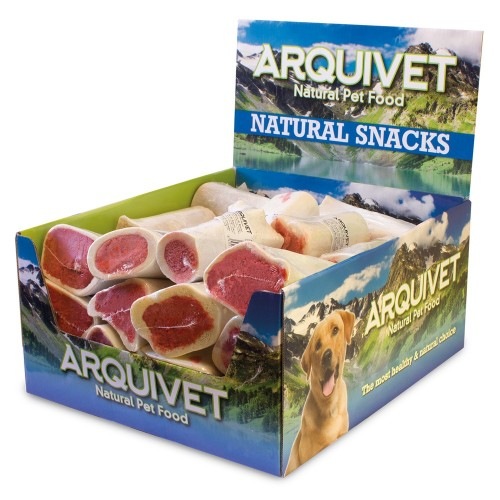 Pacote com 20 Ossinhos Recheados com Sabor de Bacon para Cães