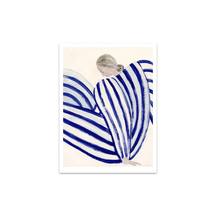 The Poster Club - Blue Stripe At Concorde von Sofia Lind, 30 x 40 cm