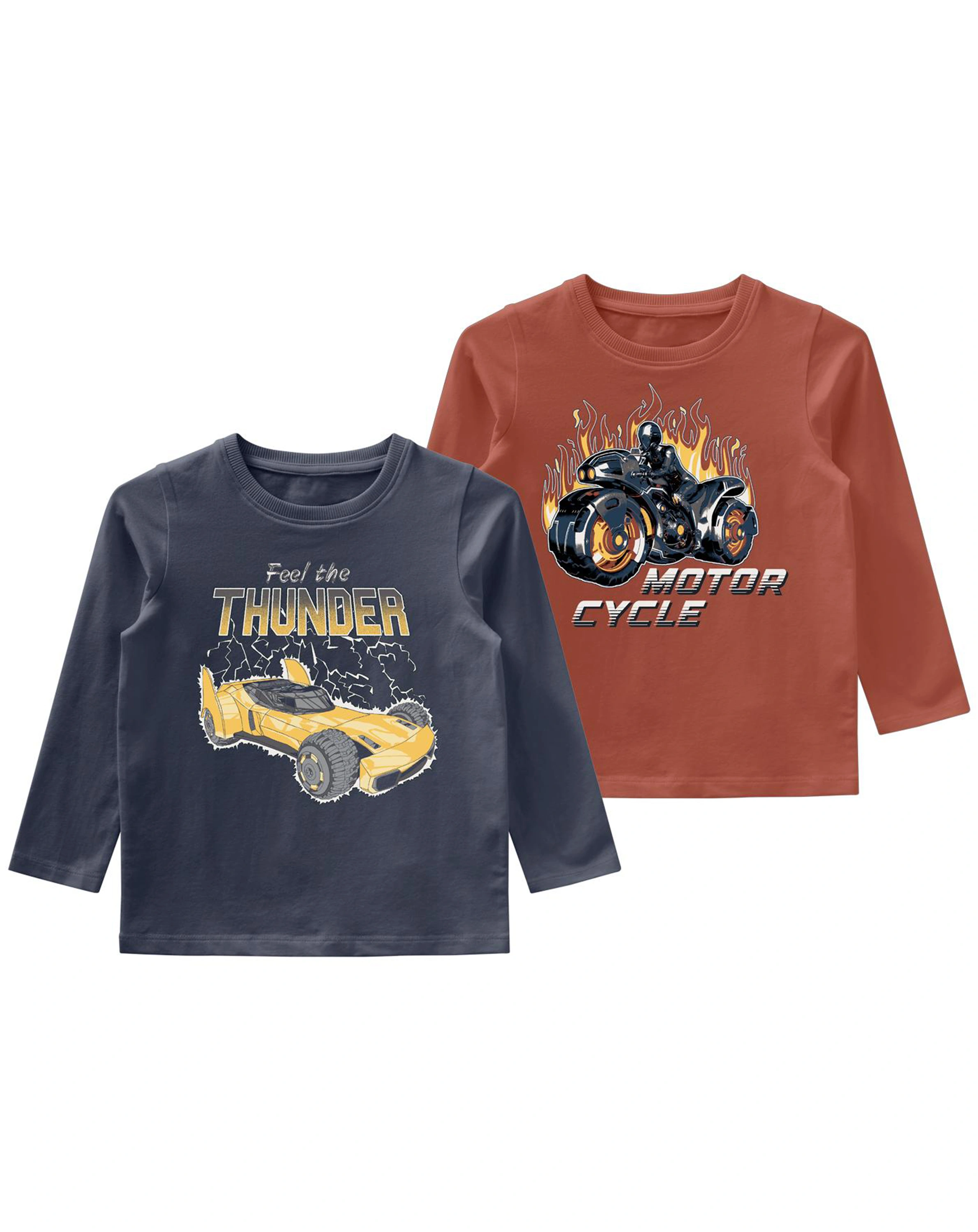 Langarmshirt NMMVUX 2er Pack in dark sapphire
