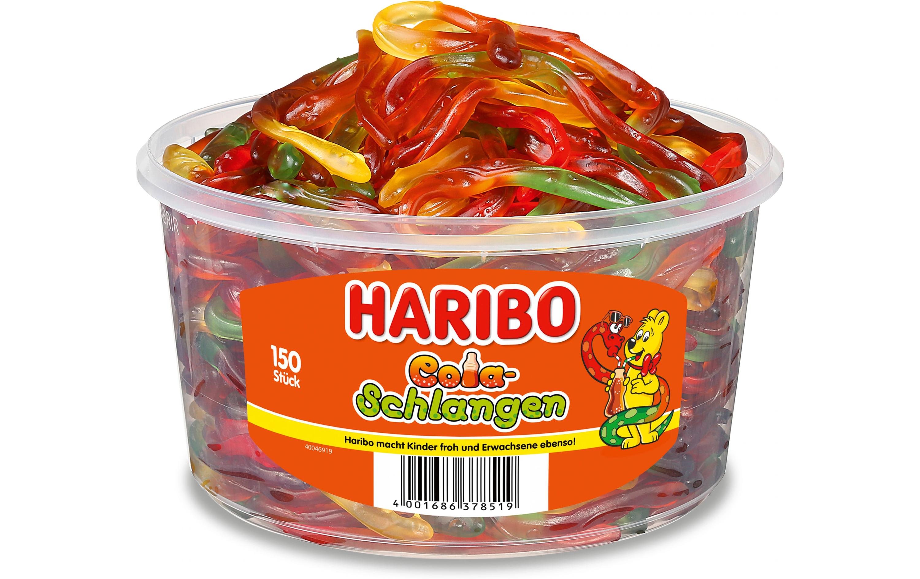 Gummibonbons Cola-Schlangen 150 StückSüsse Fruchtgummis