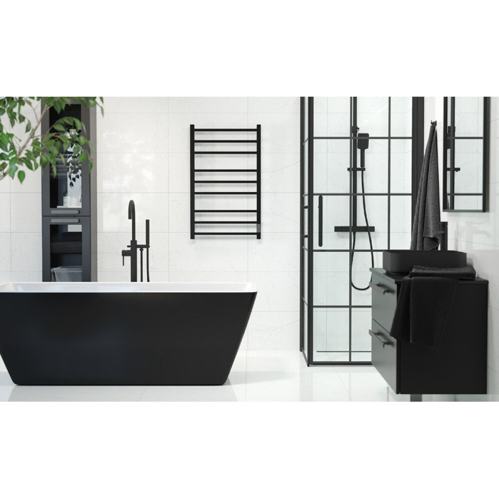 BADEKAR FRITTSTÅENDE CAMARGUE MARSTRAND SVART 170X75CM