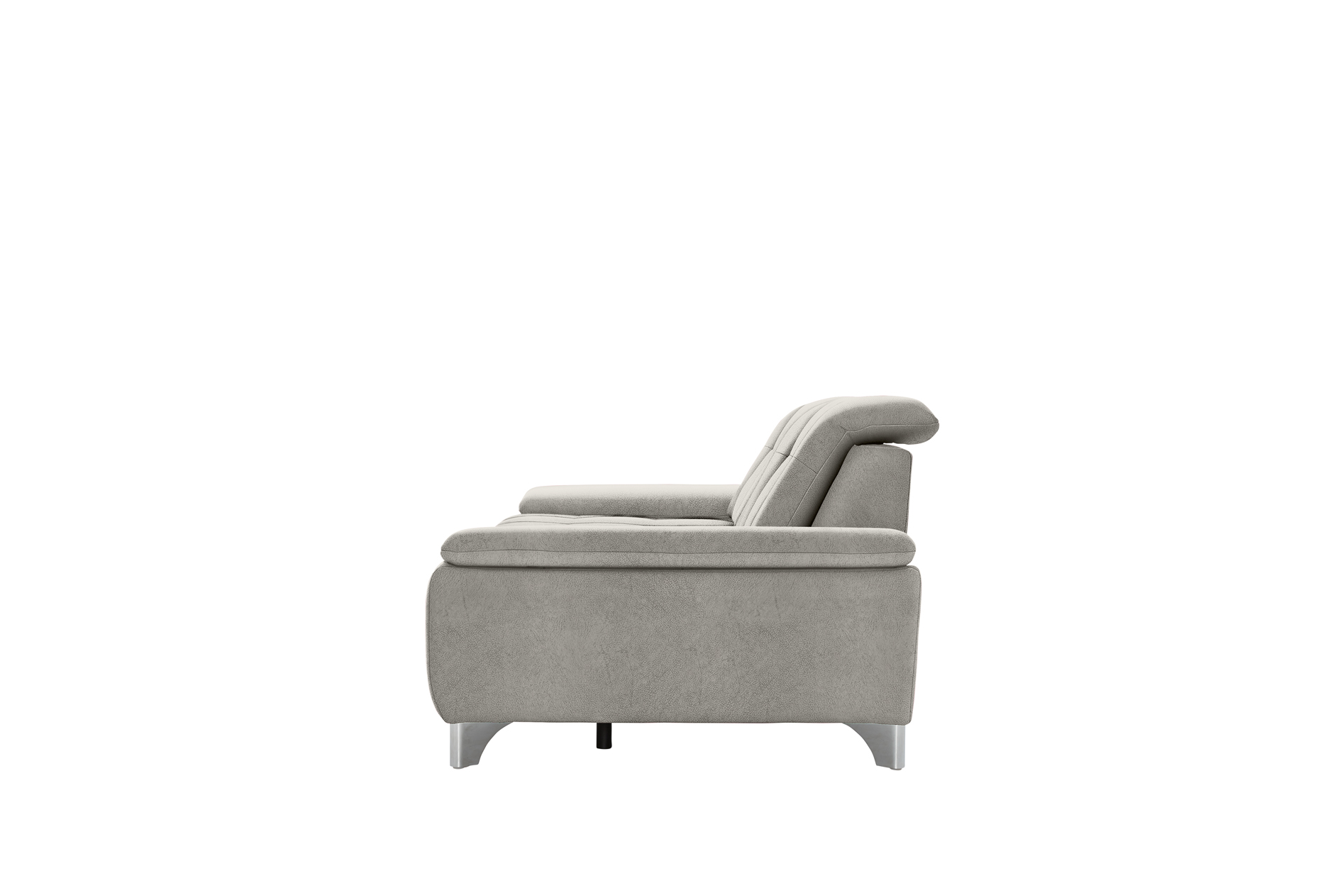 polsterpower 3-Sitzer-Sofa - Saddle alu - Basismodell