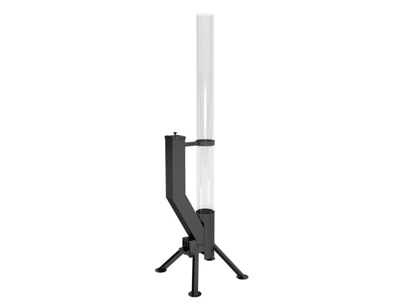 Gardenflare Klassik Feuerrohr Edelstahl Schwarz Pellet-Fackel für den Aussenbereich