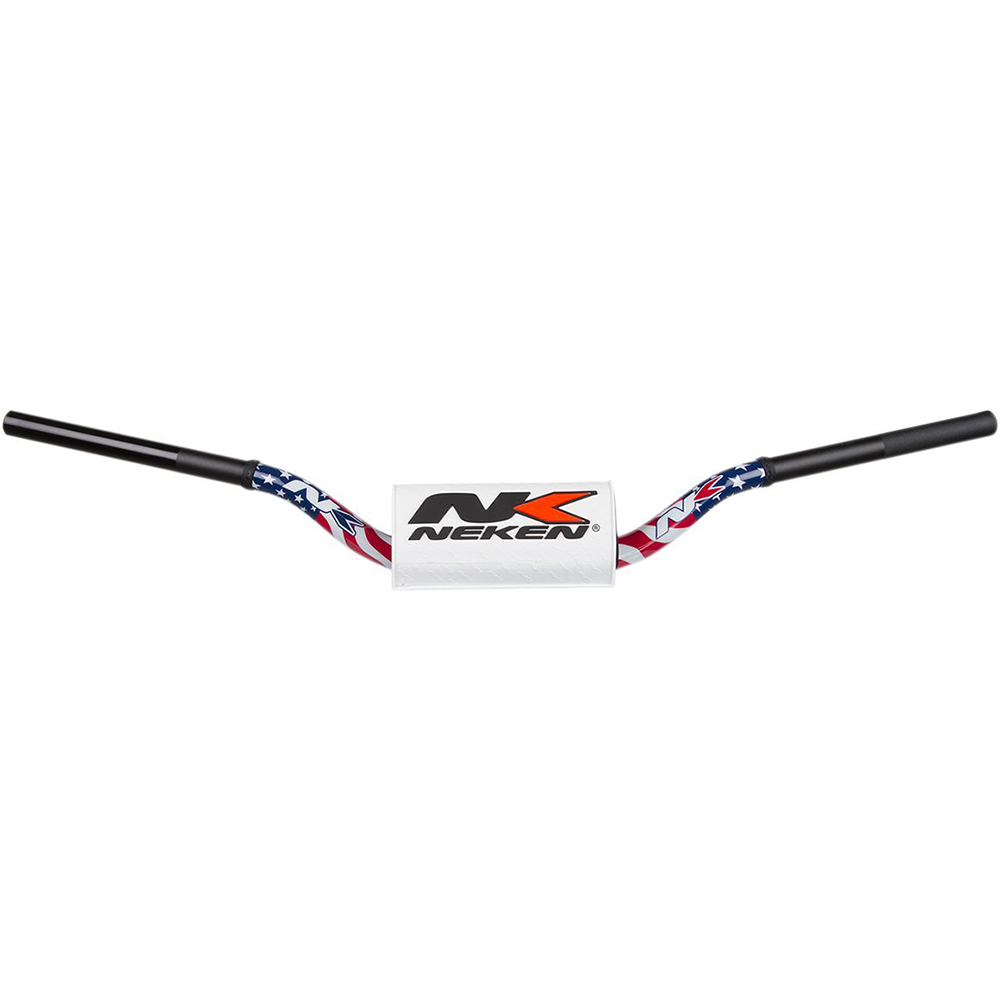 Neken - Guidon 85 high - diamètre variable design conique Blanc / Bleu / Rouge