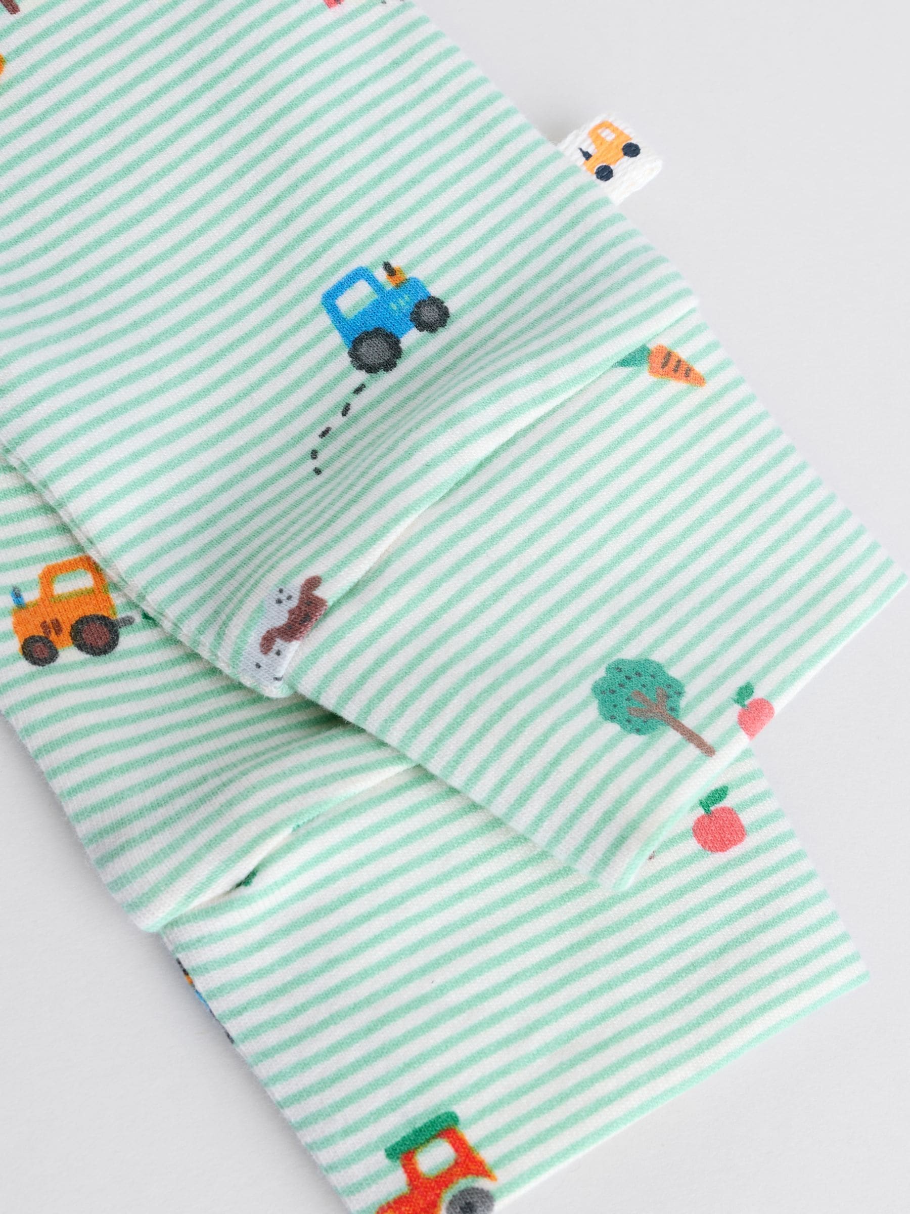 Felgekleurd met boerderijprint - Tops en Leggings 6 -delige babyset (0mnd-3jr)