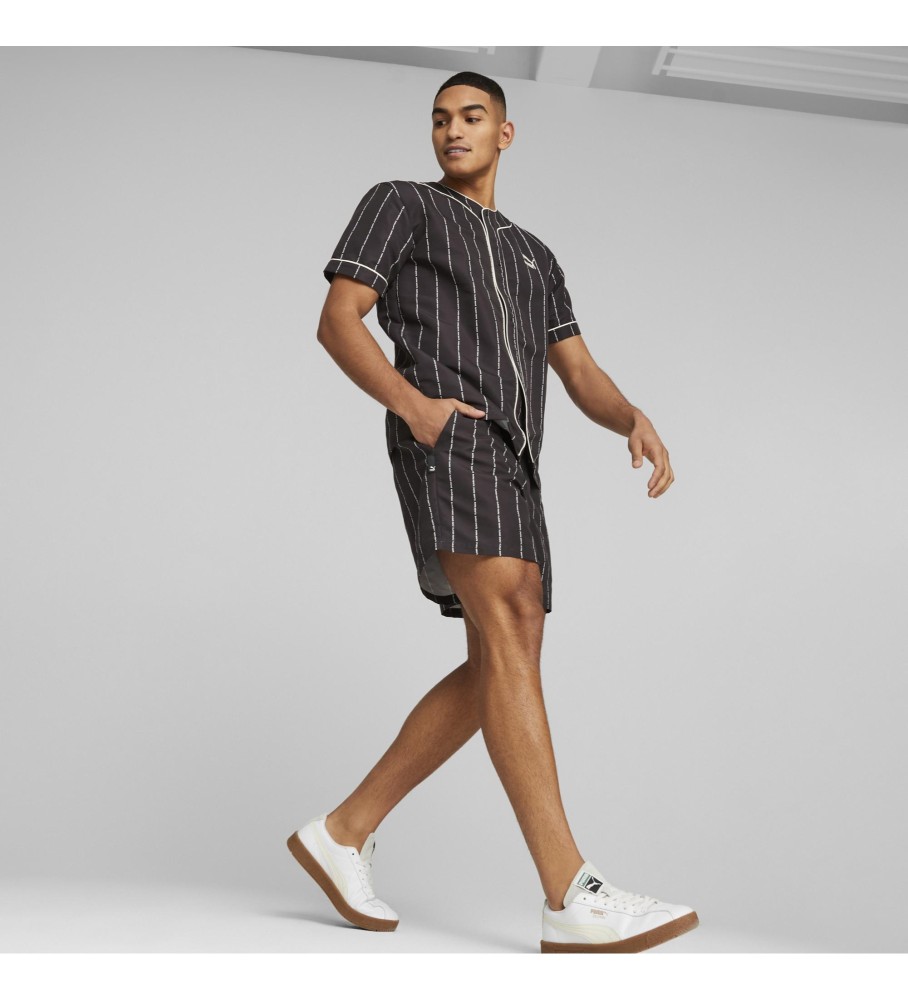 Puma Short Team Woven 6 preto