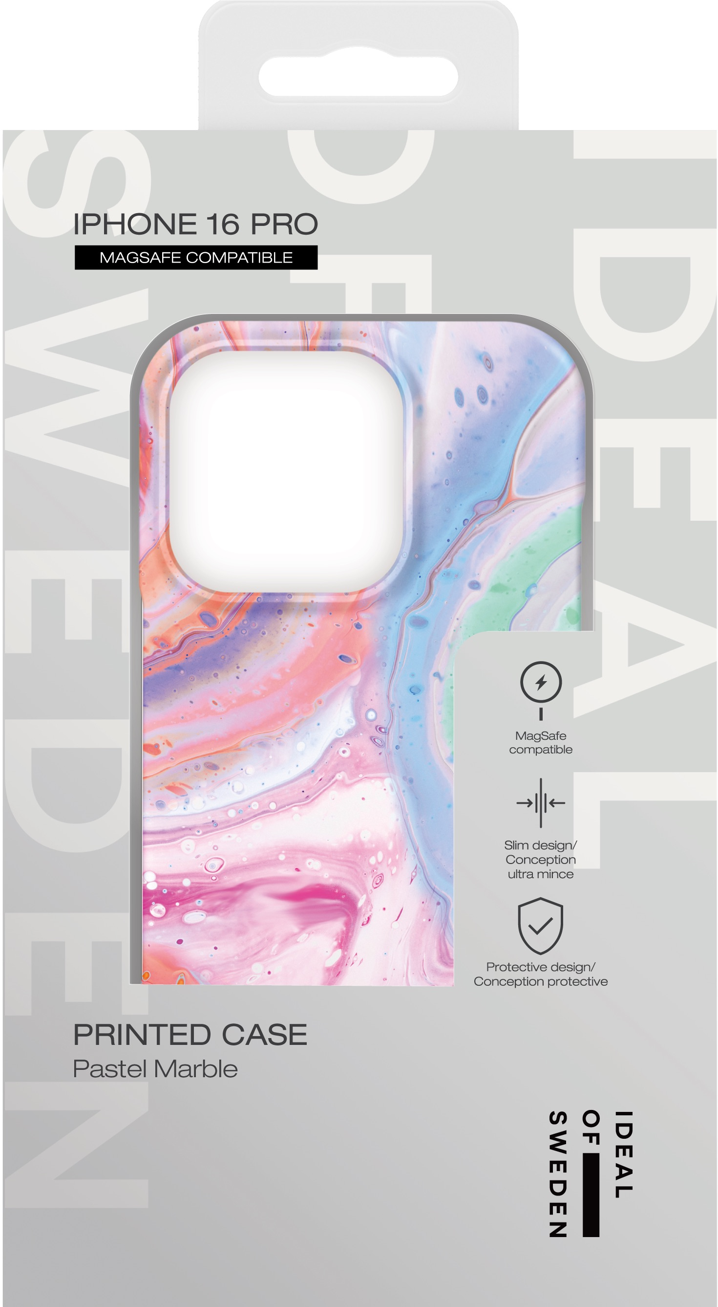iPhone 16 Pro MagSafe Hardcase Hülle Recycled (IDFCMS-I2461P-511) - Pastel Marble