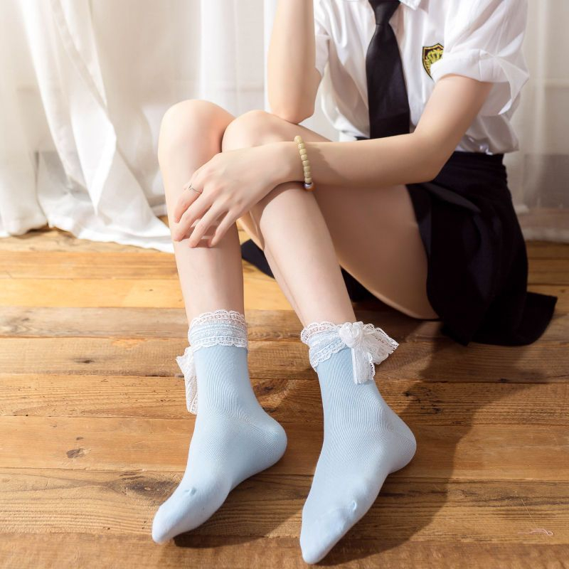 Sayaka - Sokken met kant