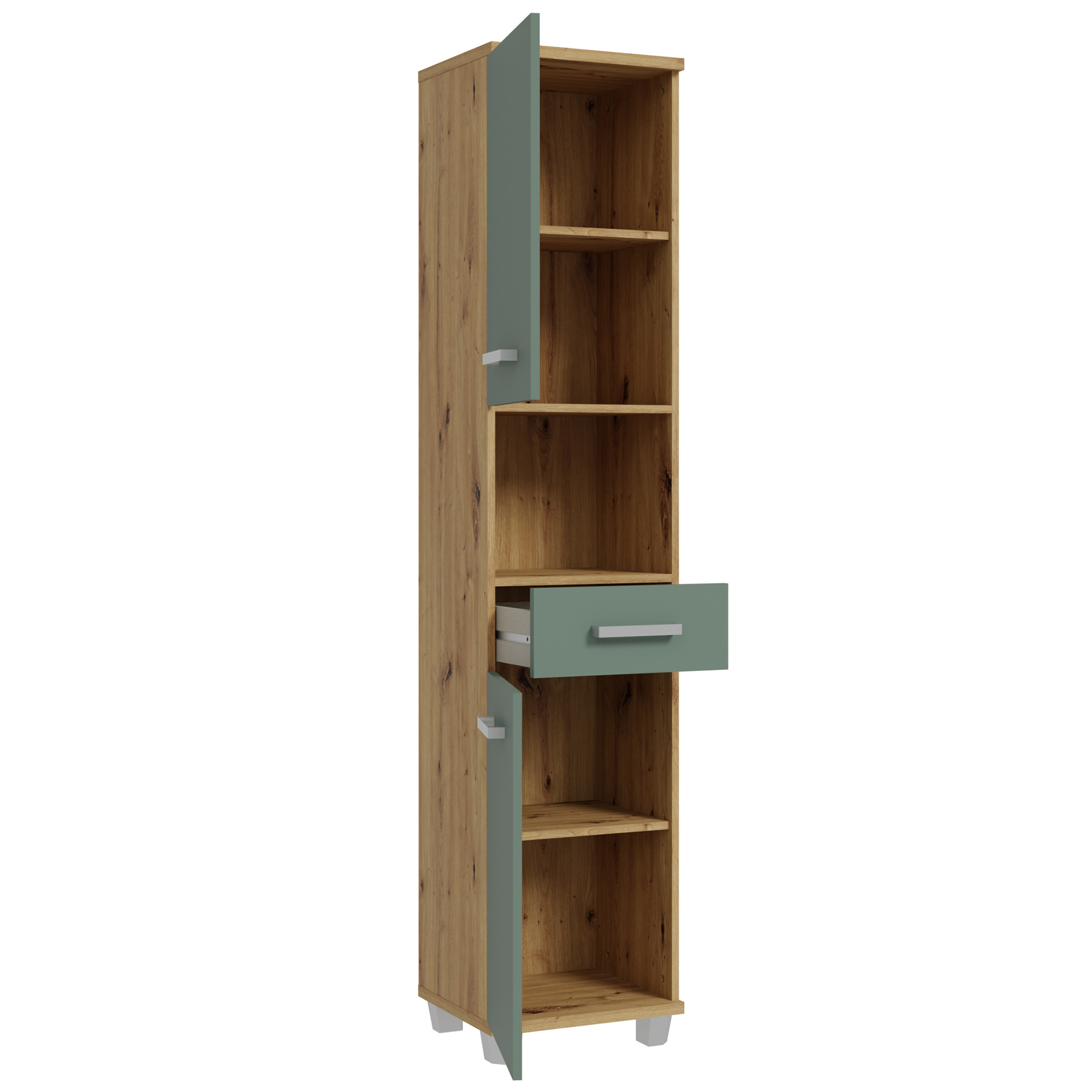 Hochschrank - Artisan Eiche-salbei - 40 cm