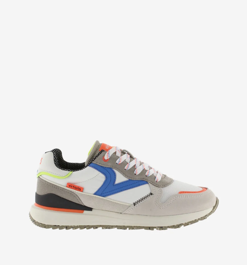 LEGGERA - NEÓN TOUCH Baskets détail fluo pour homme BLANCO