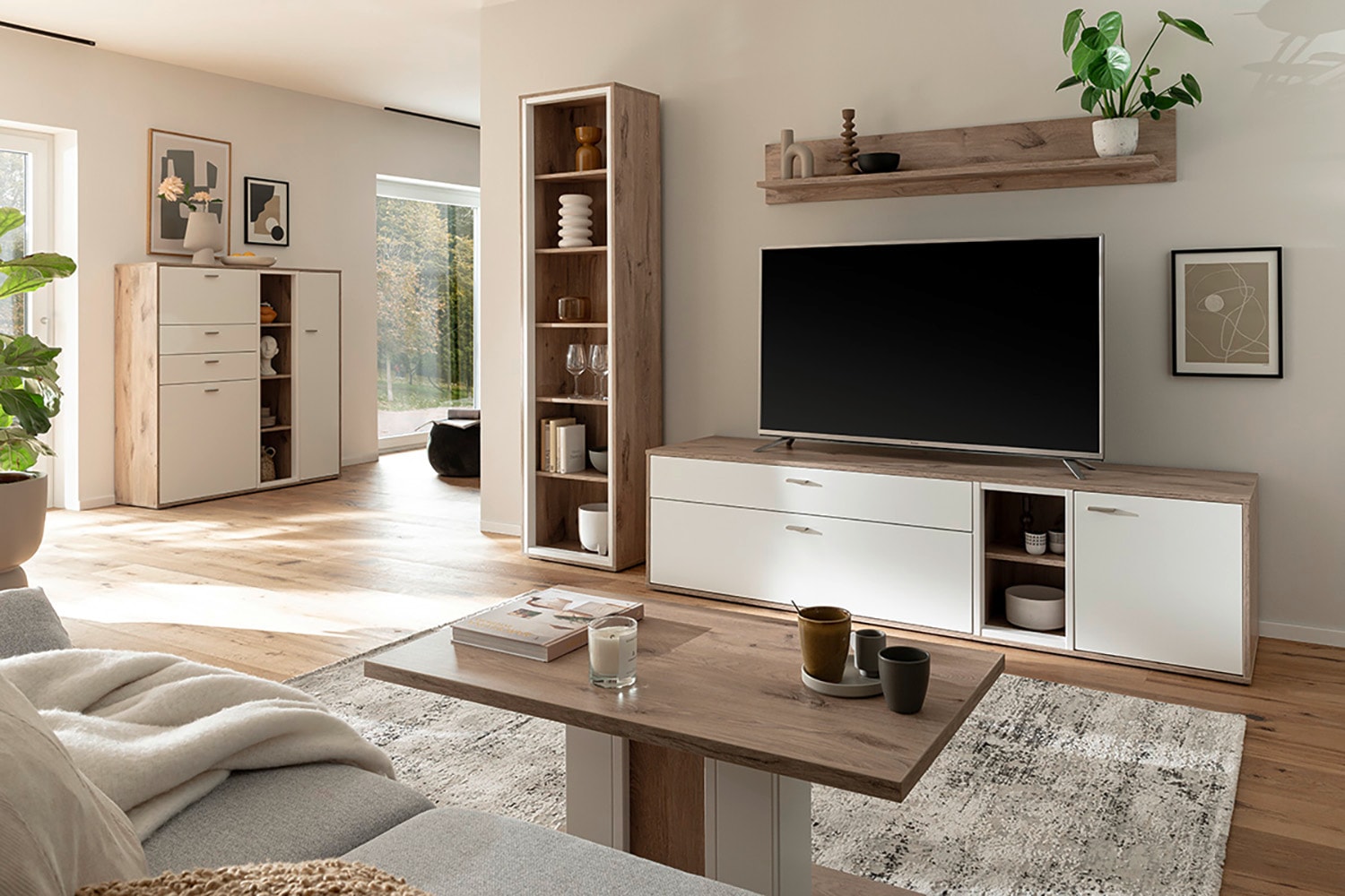 MCA furniture Wohnwand »SANTERNO« Komplett-Set, 3-teilg, 3 Stk. tlg.