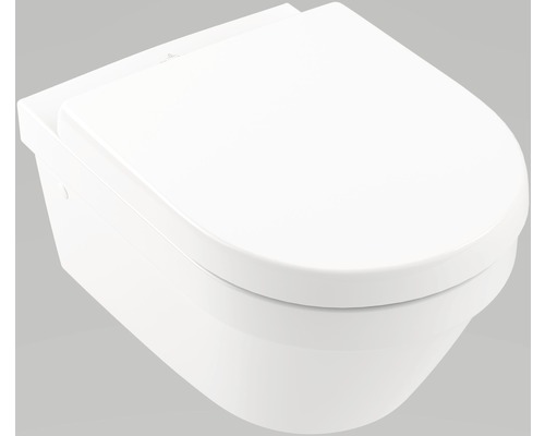 Villeroy & Boch Architectura wandclosetset, diepspoel, open rand, glanzend wit met toiletzitting 4694HR01