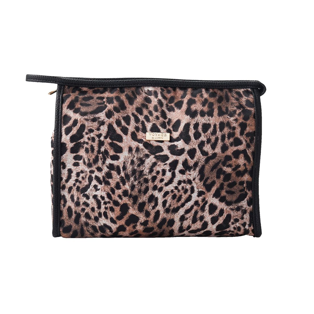 Classic toalettmappe til dame leopard medium