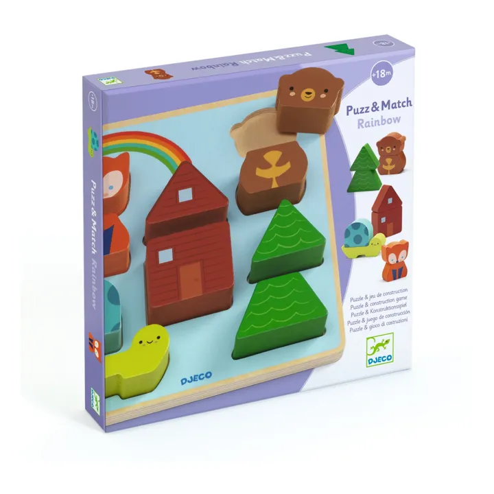 Djeco Puzzle relief Match Rainbow