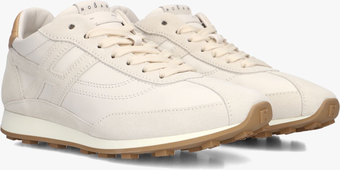 beige hogan lage sneakers h699 allacciato h