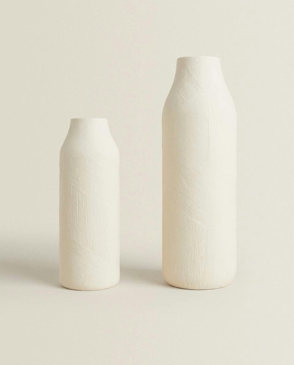 VASO DE CERÂMICA TEXTURIZADA