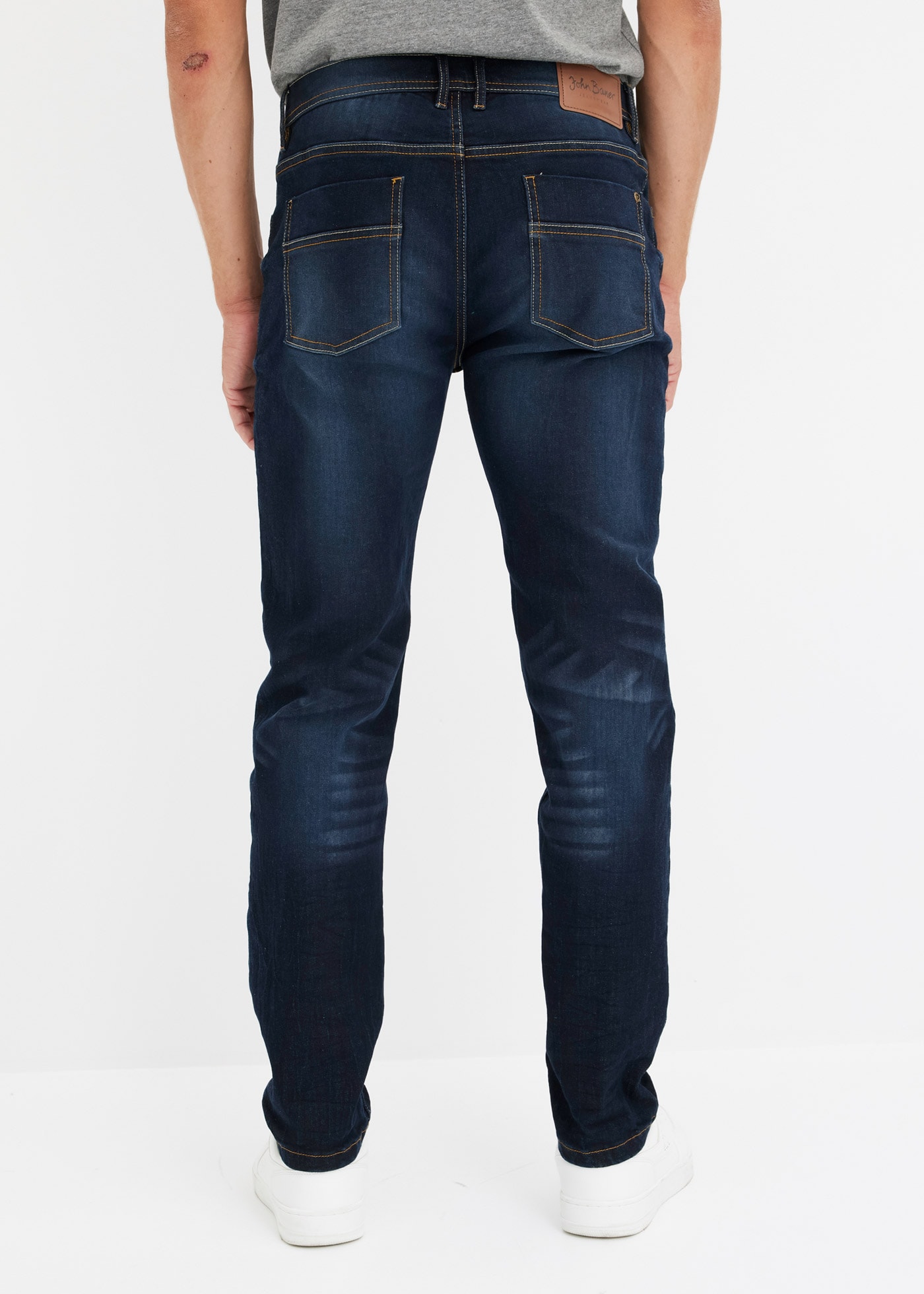 bonprix Slim-fit-Jeans »Slim Fit Stretch-Jeans, Tapered«, Slim Fit Stretch-Jeans, Tapered