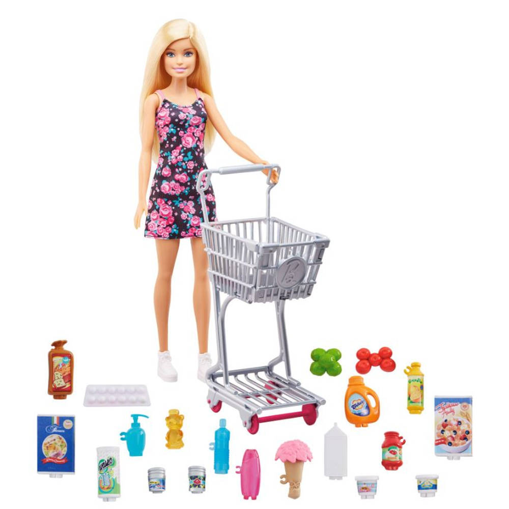 Barbie supermarkt speelset
