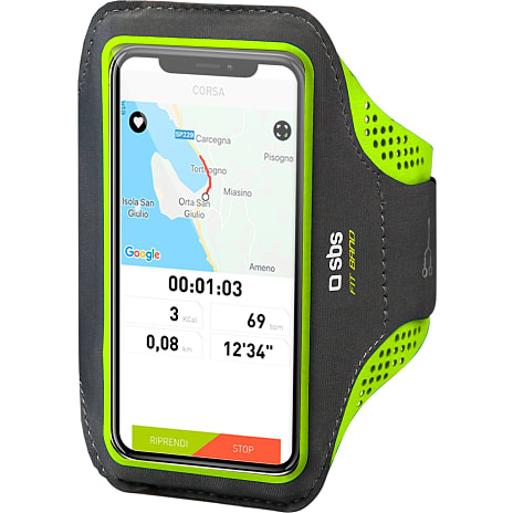 SBS mobilholder til armen - sort/grøn