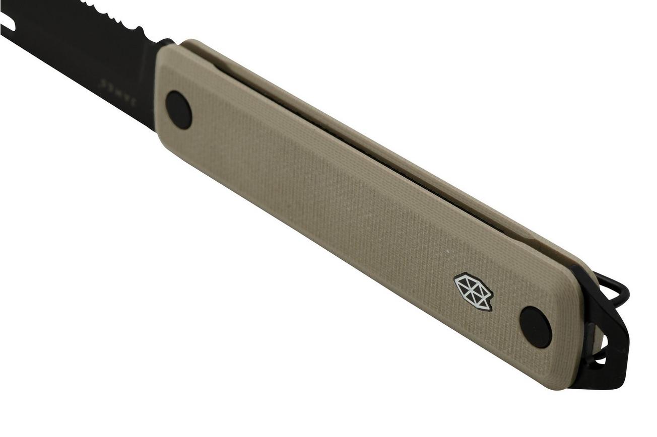 The James Brand The Ellis Slim, Coyote Tan G10, black, Serrated, KKN125195-01, zakmes