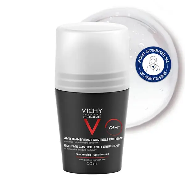 Desodorante antitranspirante roll-on Vichy Men's 72h Extreme Control 50ml