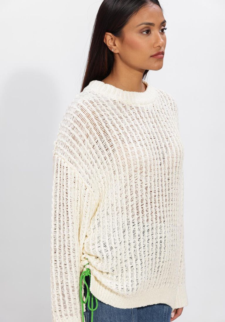 beige stieglitz truien/vesten samya knitted sweater