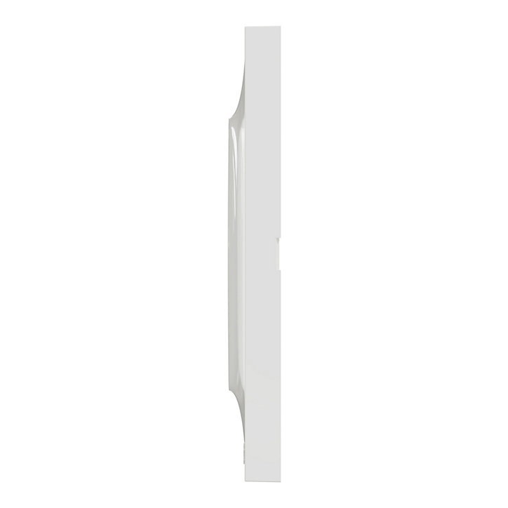 Plaque de finition triple Schneider Electric Odace Styl blanc