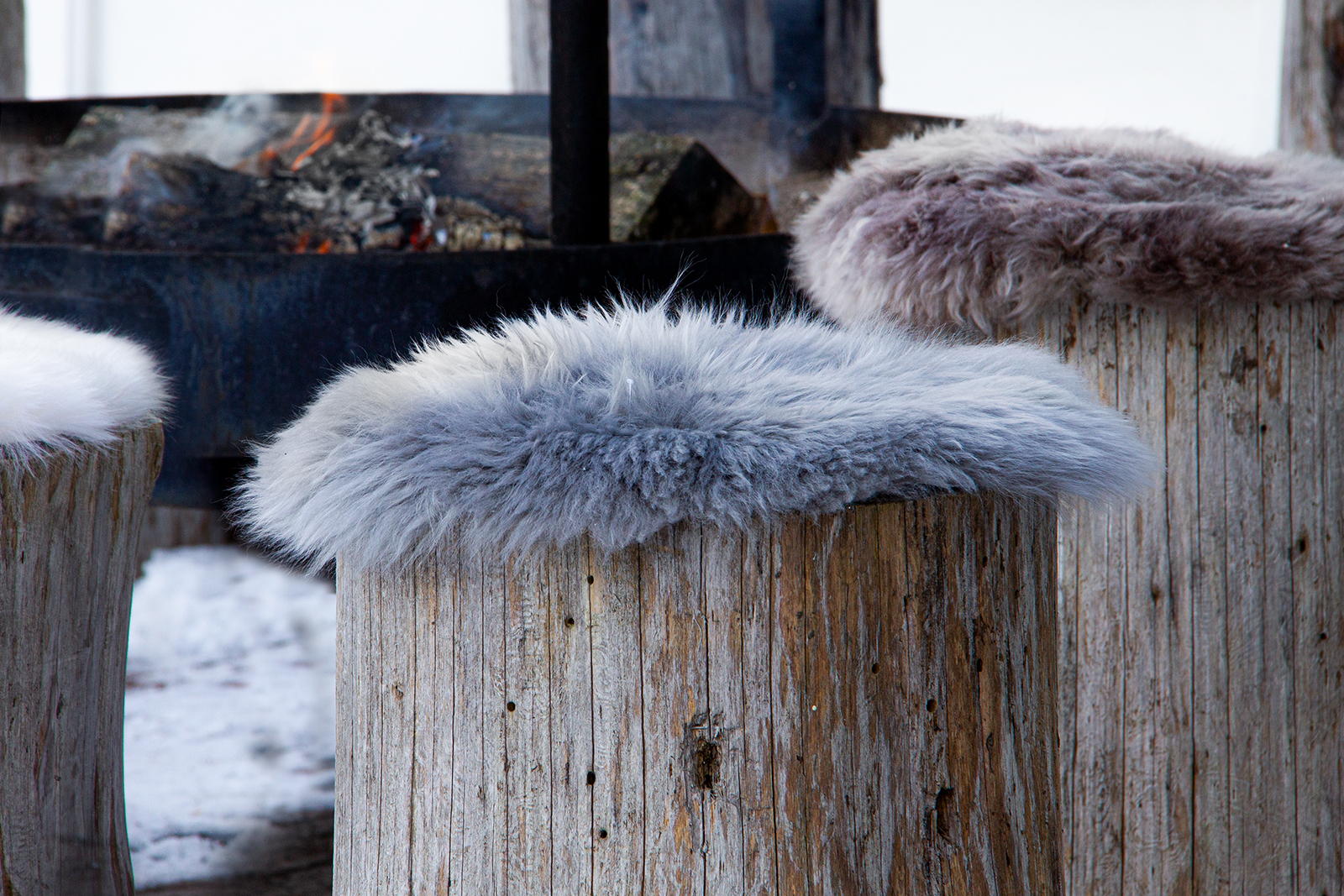 Shepherd lammeskinn Off white Langhåret
