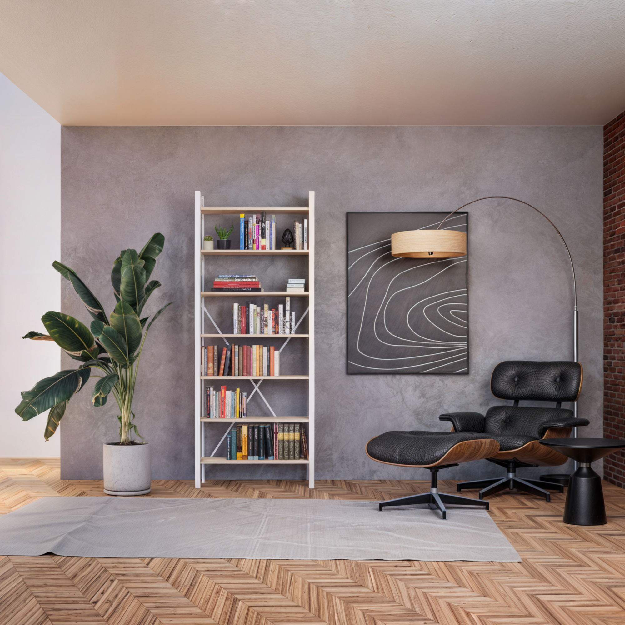 Scandinavische boekenkast