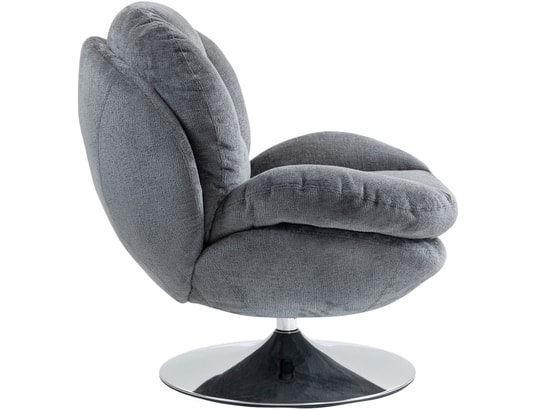 CONCEPT1 - Fauteuil pivotant Topi gris foncé