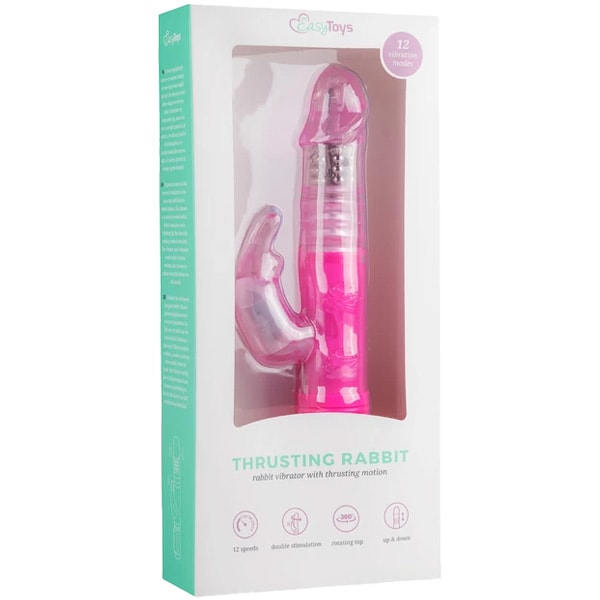 Vibromasseur rabbit - Rose - 12 modes
